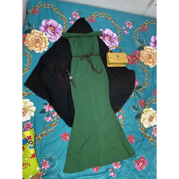 gaun panjang preloved/ gaun nyanyi preloved