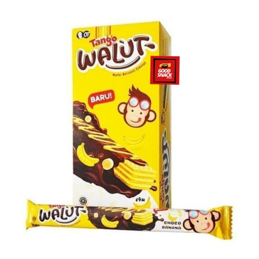 

Tango Walut Wafer Salut Cokelat - 1 kotak isi 12 pcs