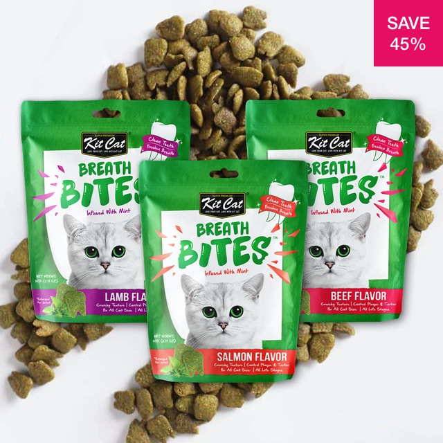 BREATH BITES KIT CAT 60GR SNACK KUCING KIT CAT BREATH BITES 60GR - SNACK KUCING CEMILAN KUCING PEMBERSIH GIGI KUCING SNACK KUCING PENGHILANG BAU MULUT KITCAT BREATH BITES-6