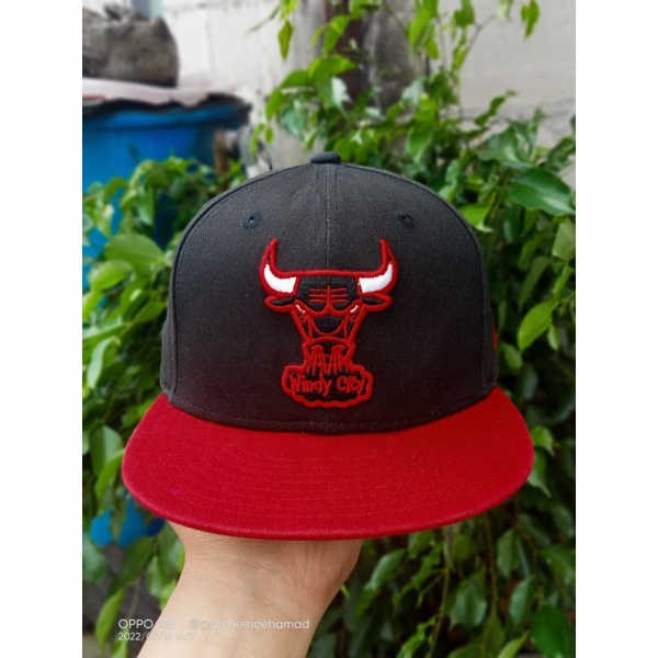 Topi snapback newera nba chicago bulls second