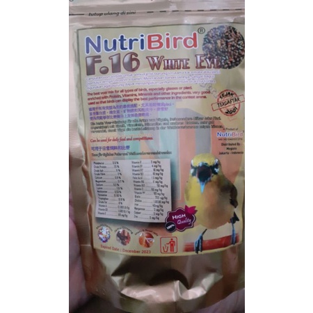 NutriBird F.16 WHITE EYE 300gr