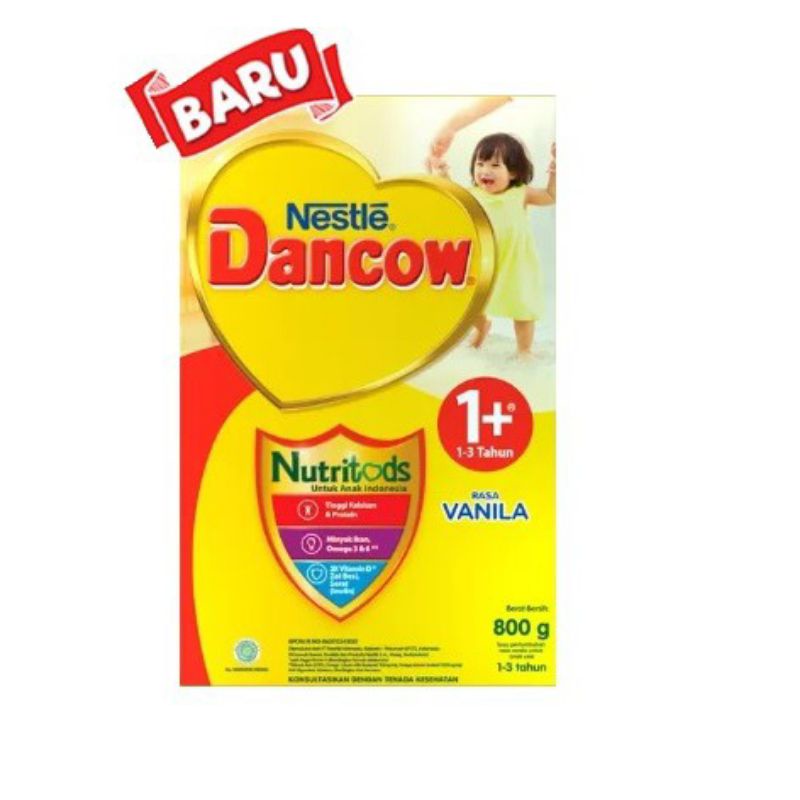 SUSU DANCOW 1+ KEMASAN 750 GR VANILLA//COKLAT