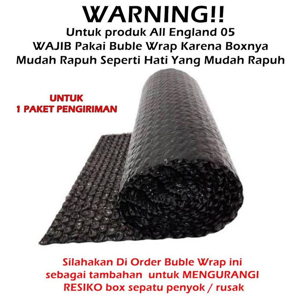 

Extra Bubble Wrap (Hanya Untuk Tambahan Packing) Untuk 1 Box Sepatu