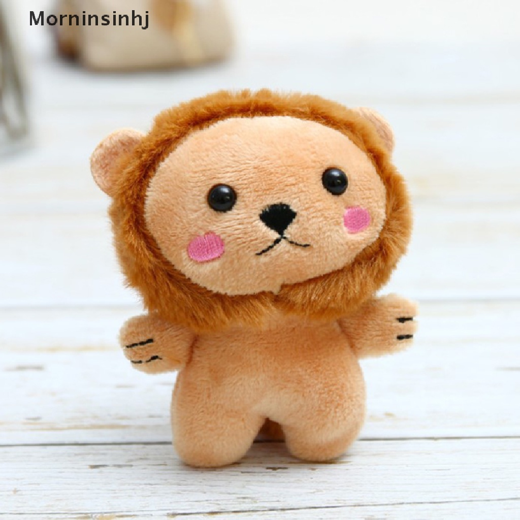 Mornin 1PC Lovely Lion Plush Keychain Mainan Animal Stuffed Boneka Binatang Lembut Mewah Lion id