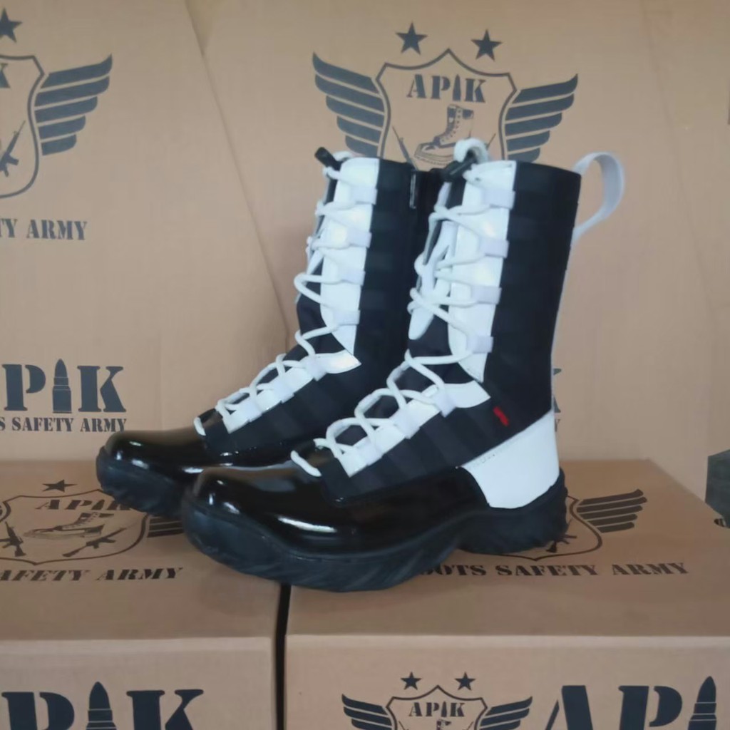 SEPATU PDL NINJA PROVOS POLRI KULIT SAPI ASLI MERK APIK SEPATU PDL DINAS LAPANGAN TNI POLRI SECURITY