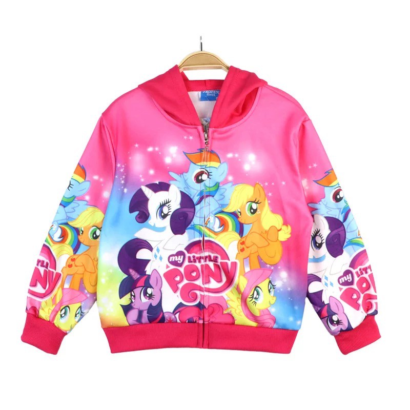 Jacket Hoddie Anak Perempuan Motif Princess Frozen Elsa Anna import