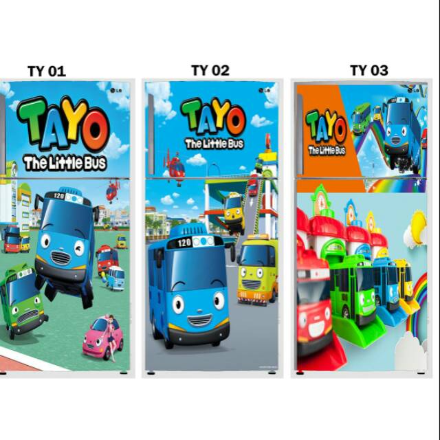 Stiker kulkas 2 pintu tayo