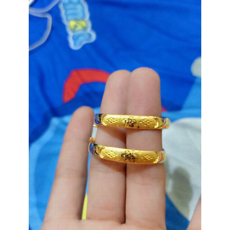 GELANG BANGKOK ANAK PERAK 925 LAPIS MAS 24K