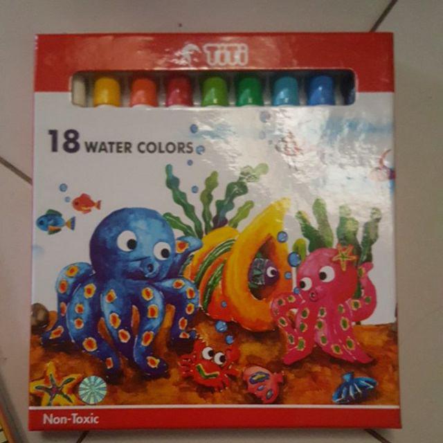  Cat  Air Titi  18 Warna Water Colors Shopee Indonesia