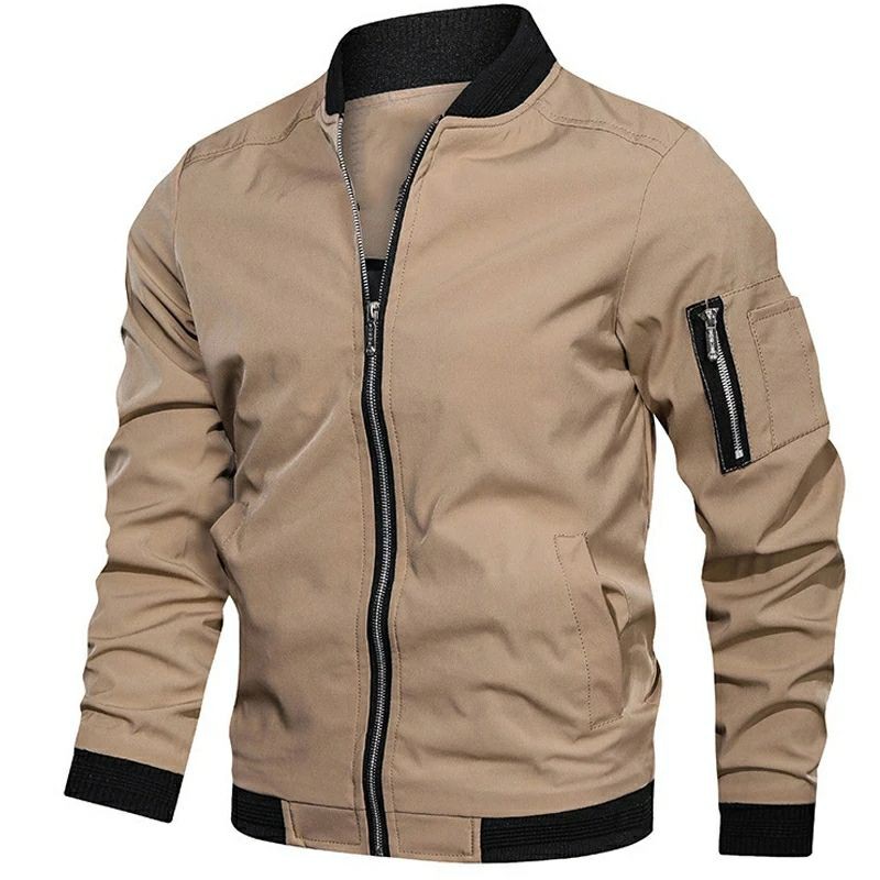Jaket Bomber Pria Kain Katun Dril/ Jaket Pria Terbaru/ Jaket Keren