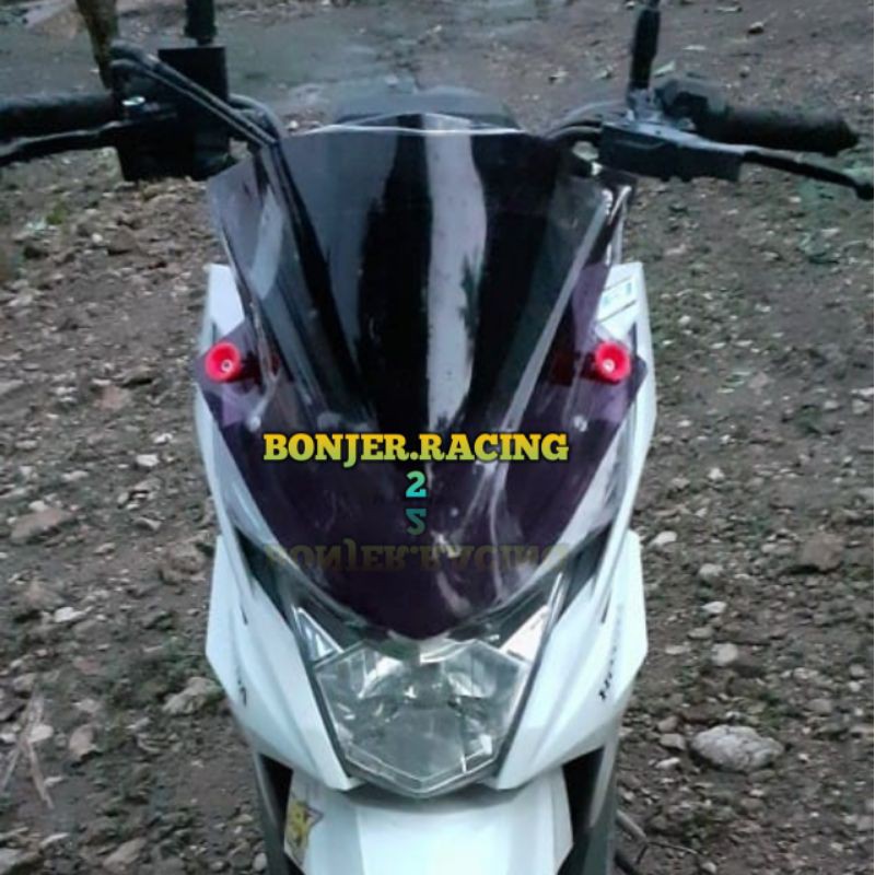 Visor Beat Street new Windshield Beat Street lama custom  plus bau dan platt