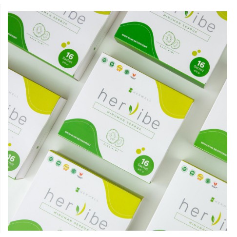 HERVIBE 1 SACHET ECER OFFICIAL HERWELL ORI ECERAN DETOX BPOM HALAL ORIGINAL HERVIB HERWEL HERVAIB