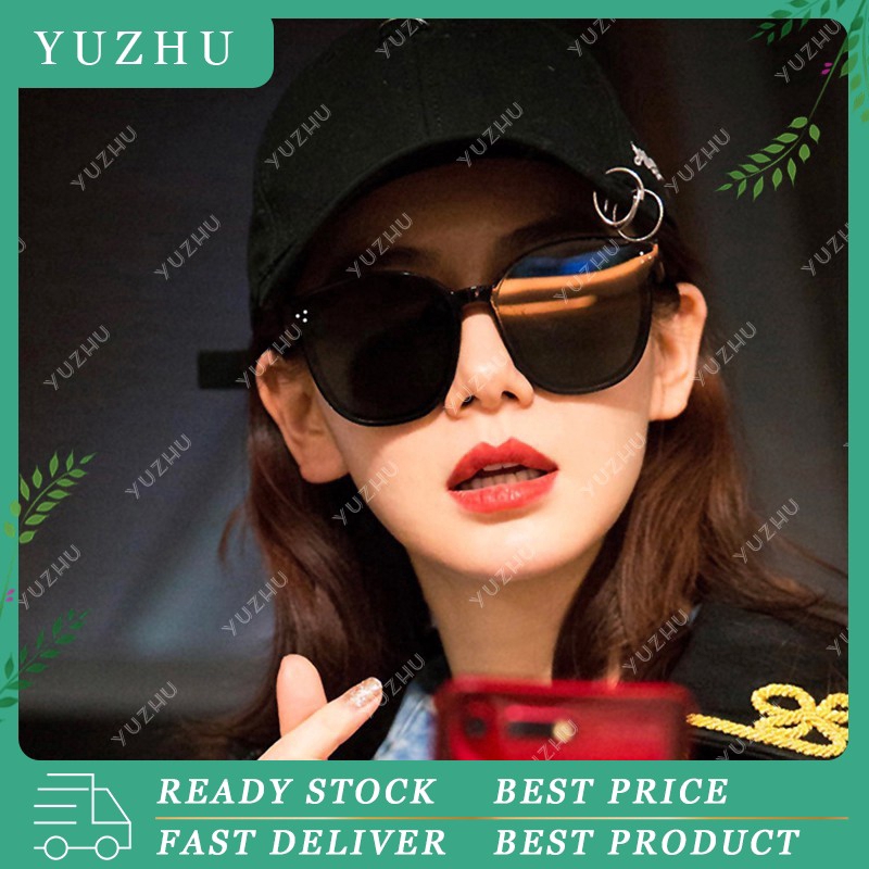 (YUZHU) Ulzzang Style Sunglasses Wanita / Pria Korea Designer Big Frame Kacamata Cermin Mode Anti UA400