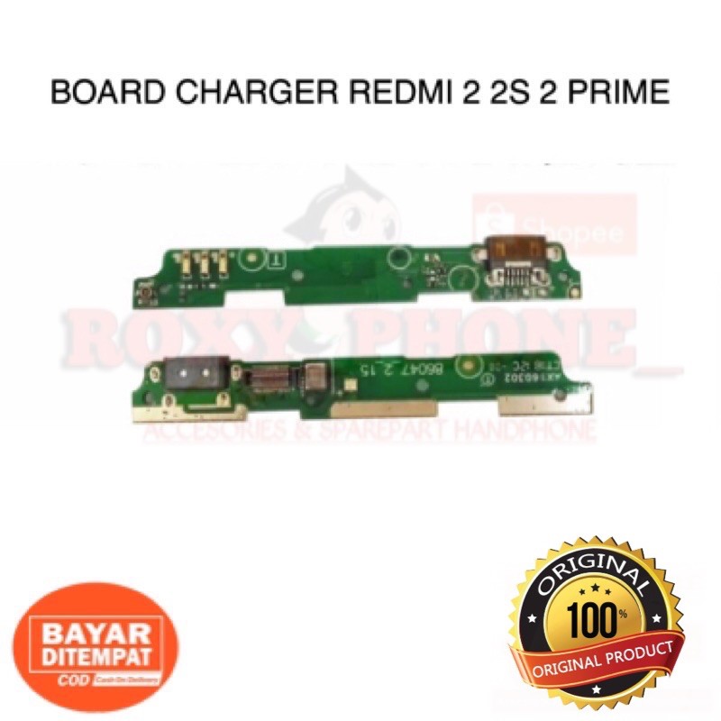 BOARD KONEKTOR CONEKTOR CHARGER PAPAN CAS XIAOMI REDMI 2 / 2S / 2 PRIME ORIGINAL - PLUG IN CAS