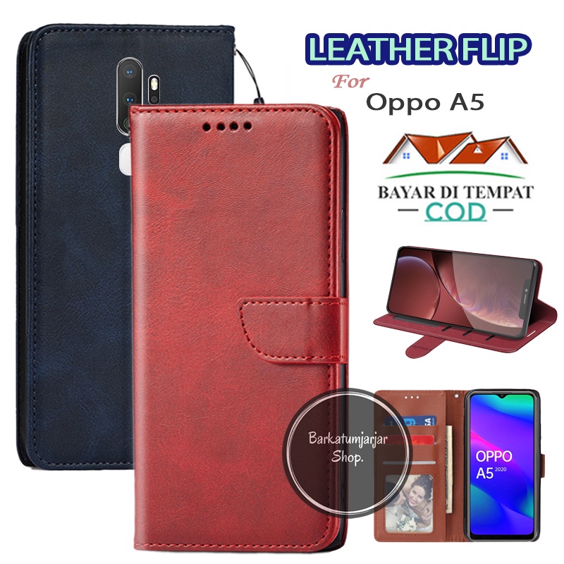 CASE DOMPET OPPO ️️️️️A52020/A92020 LEATHER FLIP COVER SARUNG BUKU HP