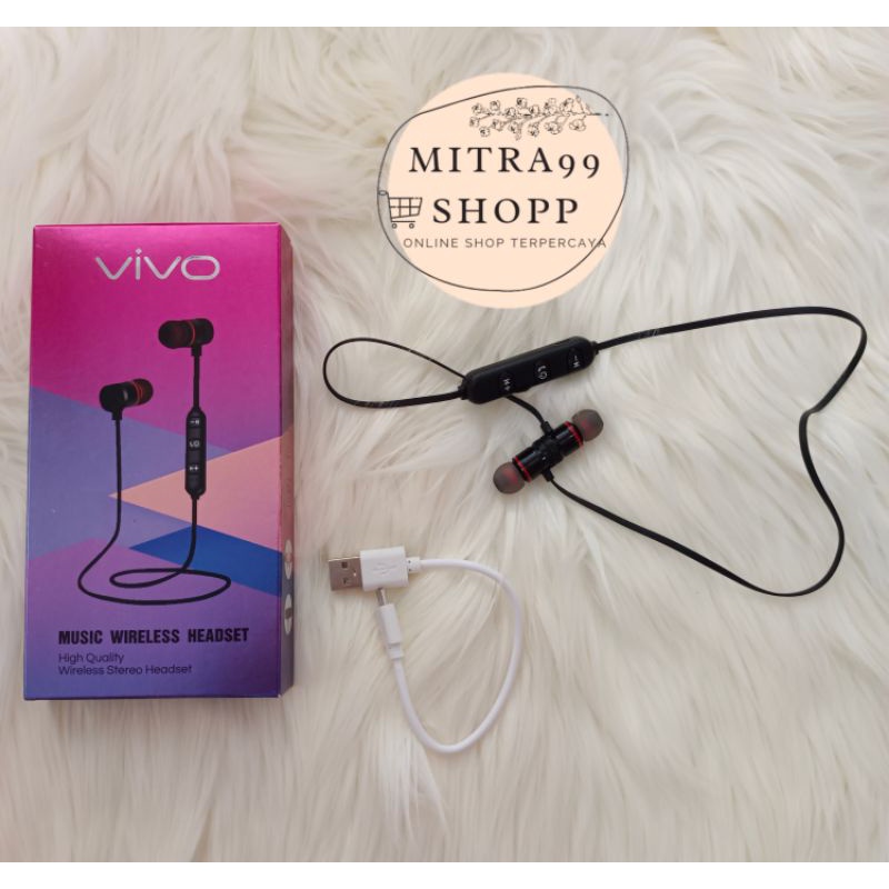 vivo music wireless headset magnetic sport COD