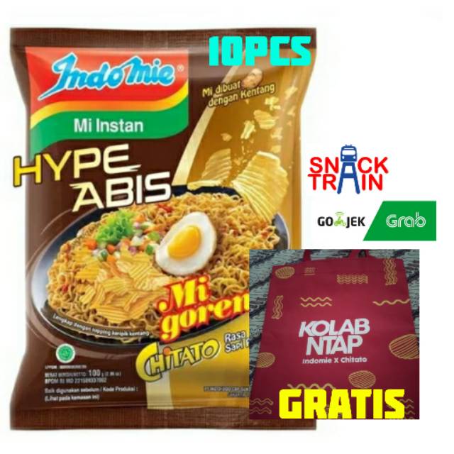 

free tas & 10 panggang indomie hype abis chitato