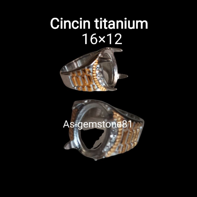 Emban Ring Cincin[titanium]16×12.