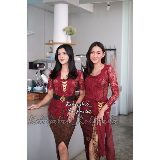 KEBAYA BALI MODERN KEBAYA BALI MURAH KEBAYA MARRON