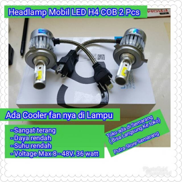 Headlamp Mobil  Lampu  Mobil  Headlight Mobil  LED H4 36 Watt  