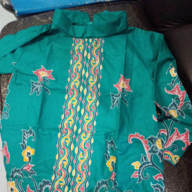 Atasan Batik Tunik Kenanga Ulir  ( Ukuran S M L Xl Xxl Xxxl 5l )