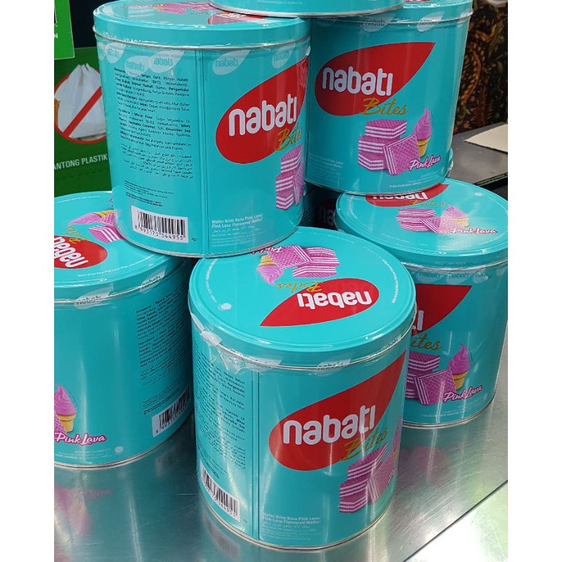 

nabati bites wafer rasa krim pink lava 300gr/nabati