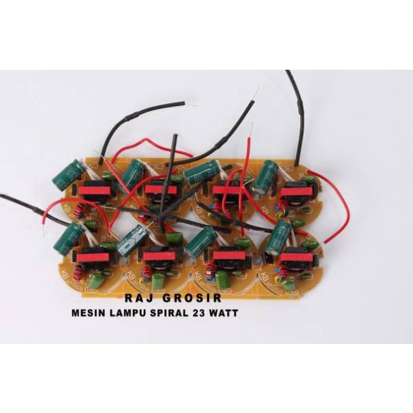 m8✻Promo➘ Mesin/PCB Lampu Spiral 23 Watt Elco 6,8 Uf 74 ✻