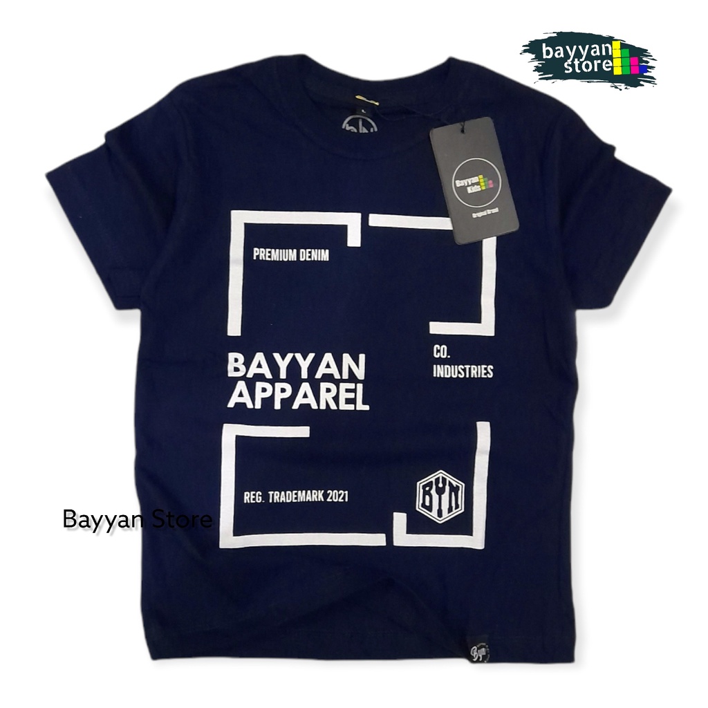 Bayyan Kaos Distro Anak Laki Laki Umur 1-12 Tahun Motif Kotak