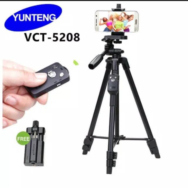 Tripod BLUETOOTH Yunteng VCT-5208 1,25Cm / 1 Meter Standing Hp