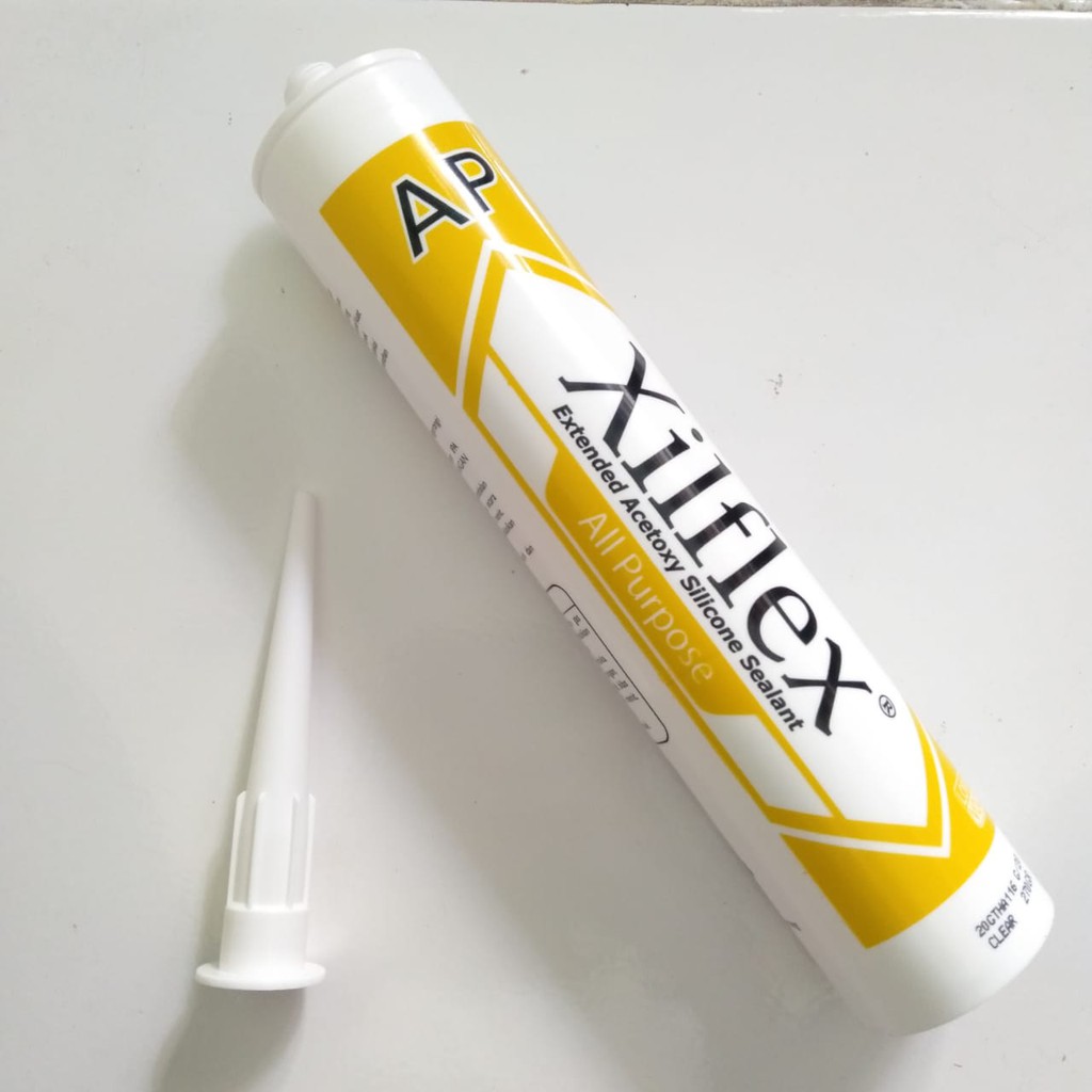 Jual Xilflex Lem Silicone Sealant White Clear Dan Black All Purpose Lem Kaca Aquarium Shopee