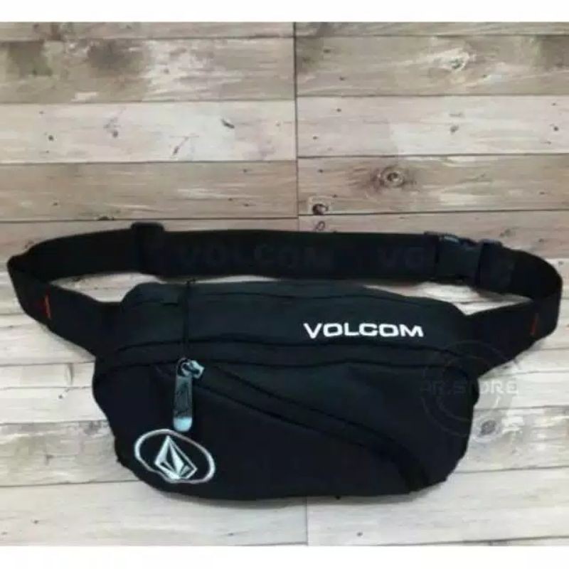 TAS VOLCOM WAISTBAG VOLCOM TAS SELEMPANG VOLCOM PREMIUM LOGO BESI