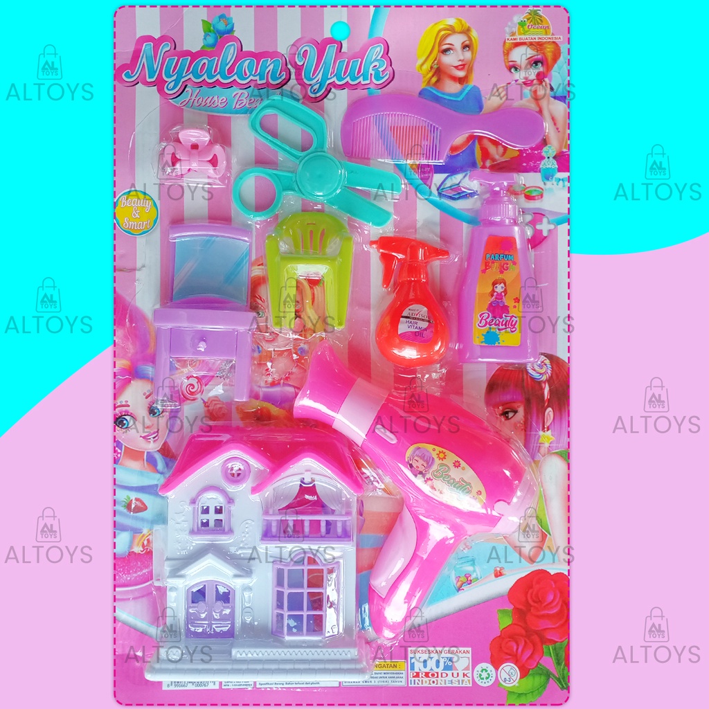 Mainan Alat Salon dan Rumah Villa Nyalon Yuk House Beauty OCT84014