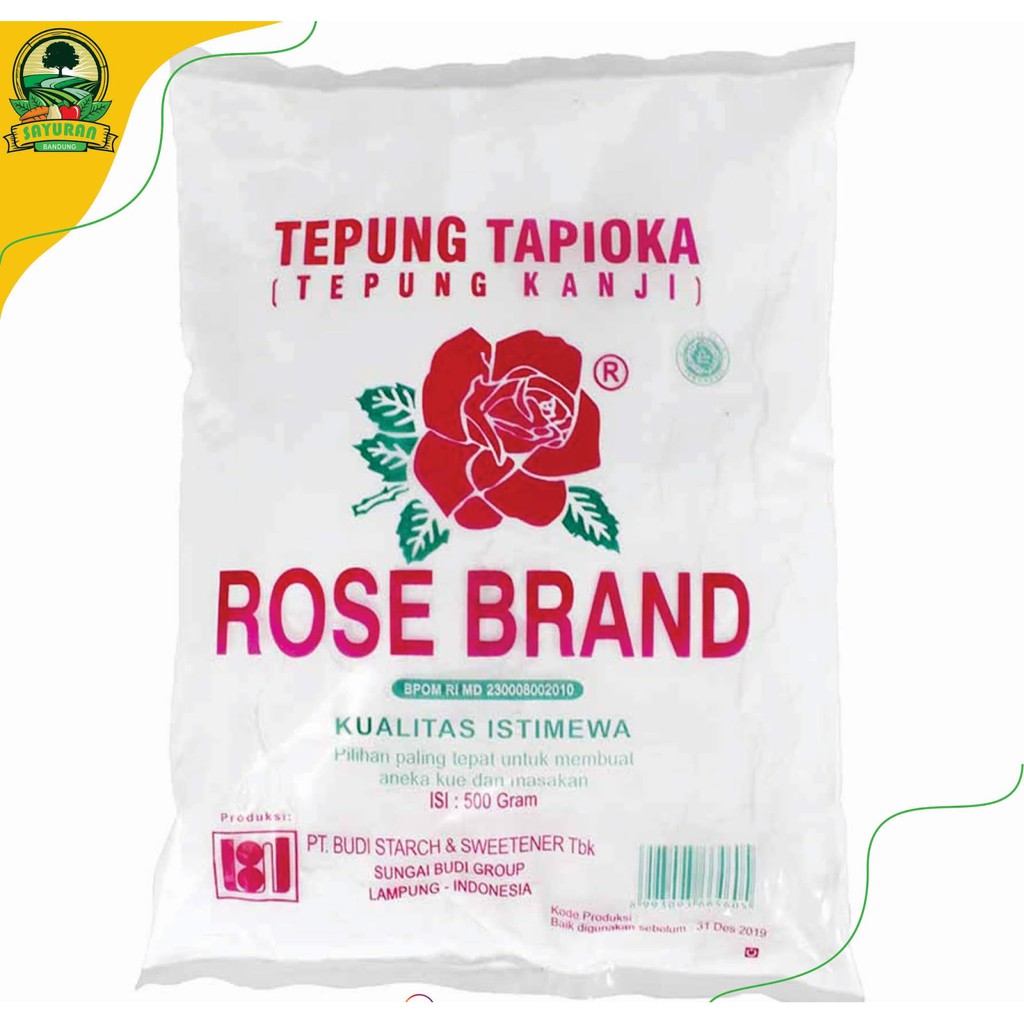 

Segar Tepung tapioka Rosebrand 500gr