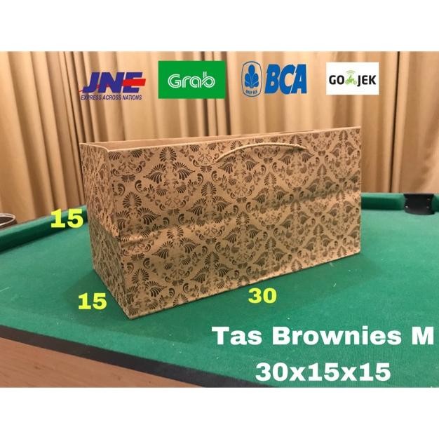 

(TERLARIS) Terbaru! Paperbag Paper Bag Brownies 30x15x15 Tas Kertas Kemasan