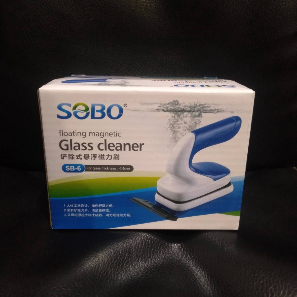 SB6 SOBO FLOATING MAGNETIC GLASS CLEANER SB 6 PEMBERSIH KACA AQUARIUM