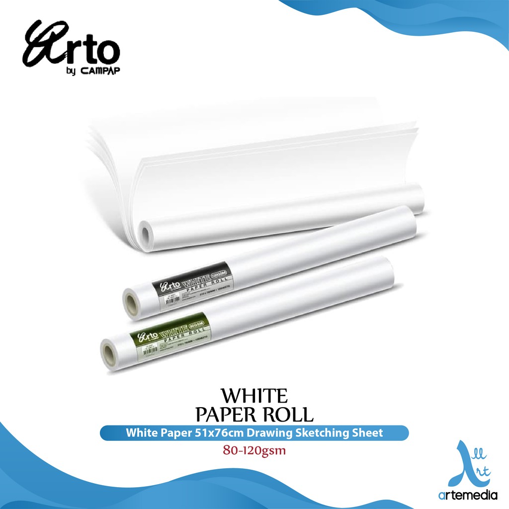 

Arto White Paper 51x76cm Drawing Sketching Sheet