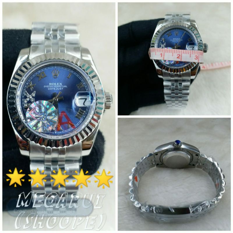 JAM TANGAN CEWEK ROLEX DATEJUST 31MM AUTOMETIC ROMAWI SUPER PREMIUM AAA