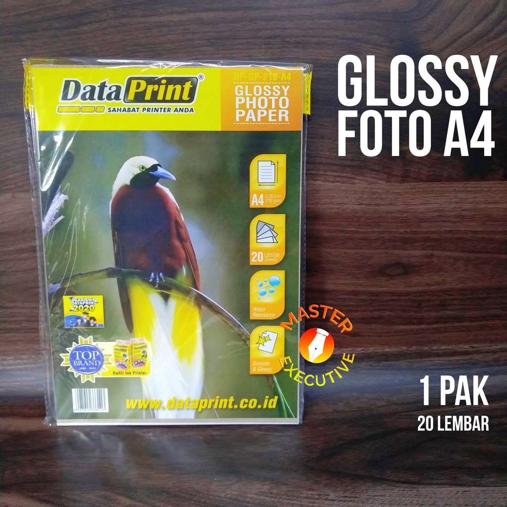 [Pak - 20 Lembar] Data Print Glossy Photo Paper 210 gsm A4 / DP-GP-210-A4 DataPrint