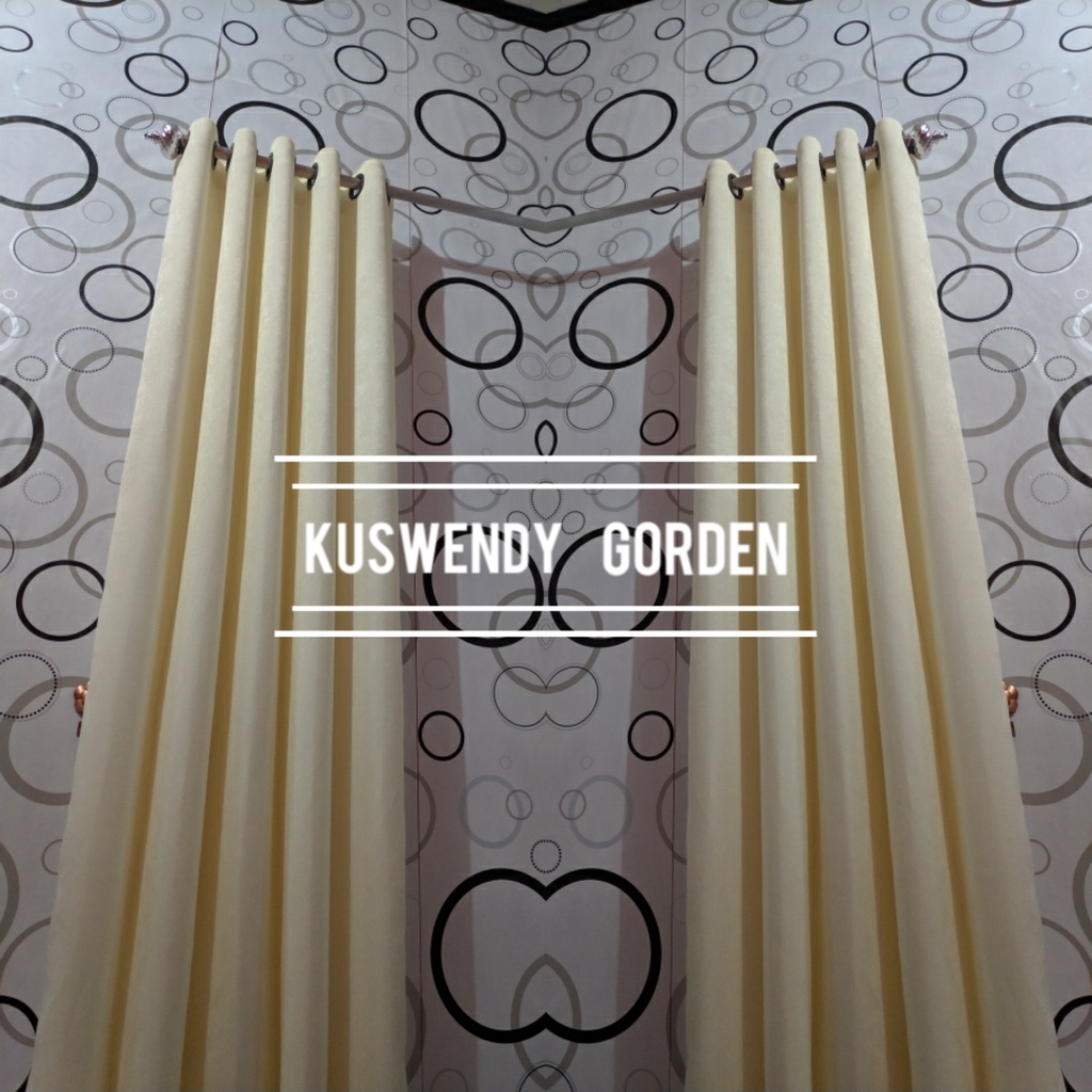 Gorden Polos Embos 100 x 200 cm Tinggi 2 meter Hordeng Jendela Pintu Tirai Minimalis