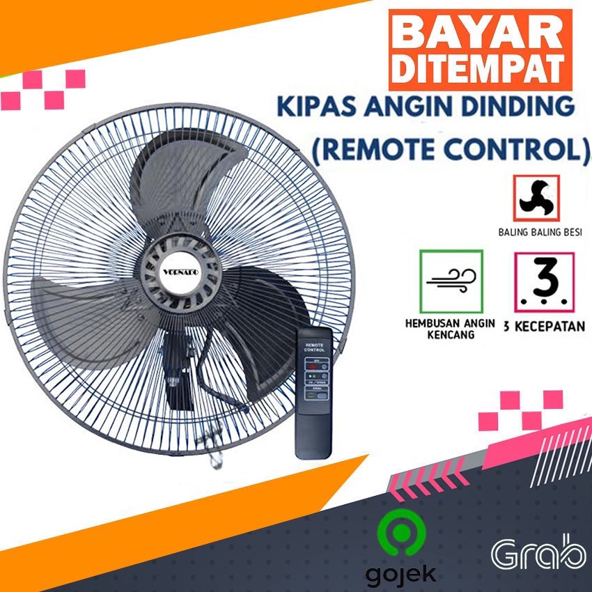 Kipas Angin Dinding Besi 18 Inch Kipas Angin VORNADO Remot Remote  Kipas Angin Tornado