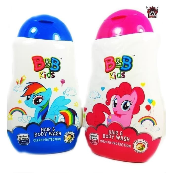 B&amp;B HBW Smooth Pinkie Rainbow Botol 280ml - B&amp;B Shampo dan Sabun Mandi