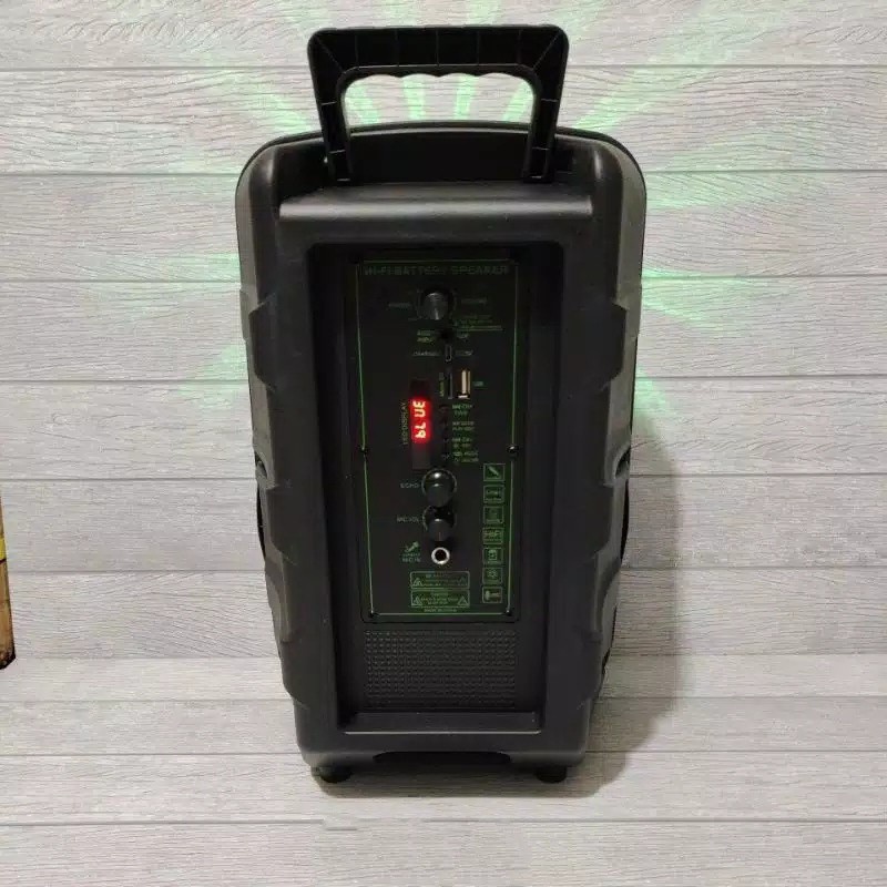 COD SPEAKER BLUETOOTH FLECO 8'5 INCH F-804N LED BONUS  MIC KARAOKE X-BASS//SPEAKER SALON AKTIF X-BASS//SPEAKER KARAOKE//SPEAKER FLECO X-BASS//SPEAKER WIRELESS