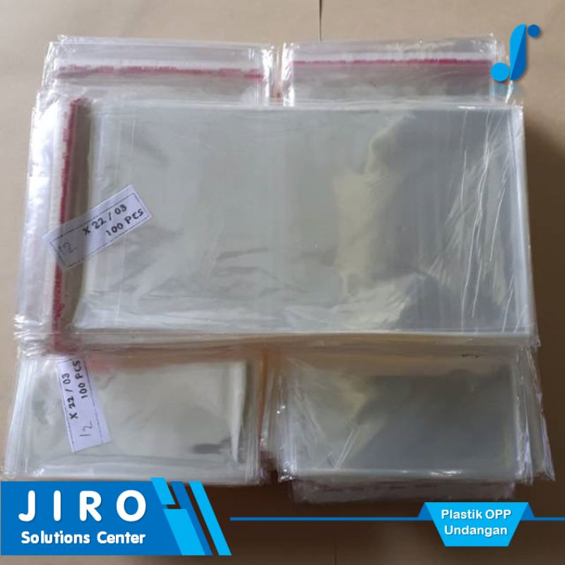 

plastik OPP Undangan 12 x 22 cm