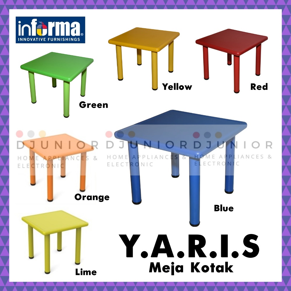 MEJA BELAJAR ANAK YARIS INFORMA / MEJA ANAK KOTAK SQUARE MURAH