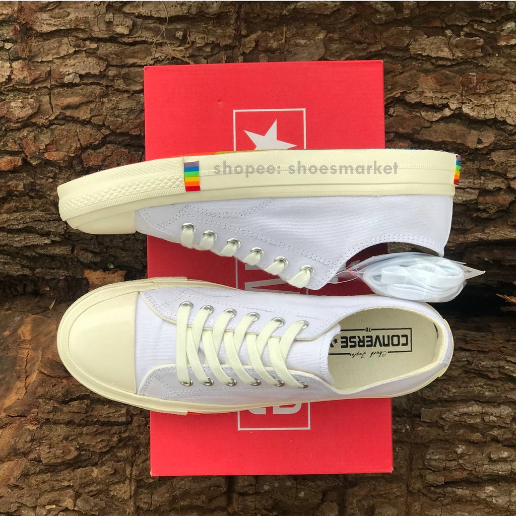 SEPATU CONVERSE 70S LOW X RAINBOW WHITE ALL STAR CHUCK TAYLOR OBRAL MURAH