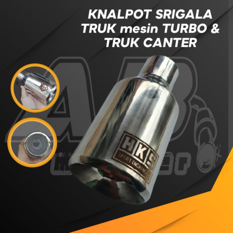 Knalpot Srigala Truk Mesin Turbo dan Truk Canter