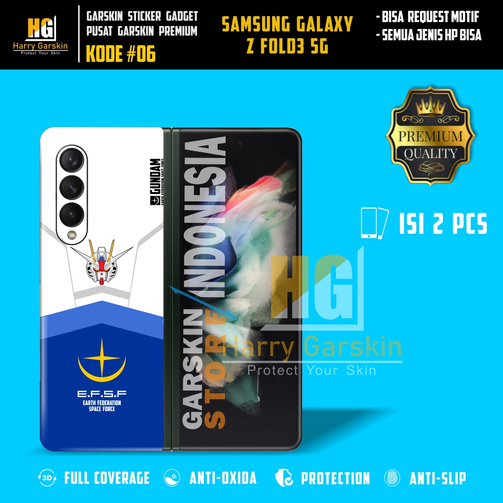 Garskin Sticker Premium Samsung Galaxy Z Fold3 5G Kode #06-10 Bisa Request Via Chat