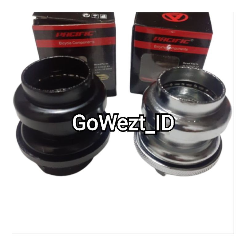 Head Parts Set / Komfork / Mangkok Stir Sepeda 22.2 x 30 x 27 Hitam Chrome PACIFIC | High Quality