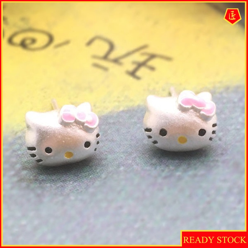 [Ready Stock]Cartoon Fashion Kitty Stud Earrings