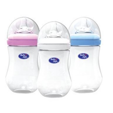 Baby Safe Dot &amp; Botol Wide Neck Milk Flow System Bottle And 3 Stage Feeding Bottle Botol Wideneck 125ml 250 ml BabySafe WN001 WN00 WN302